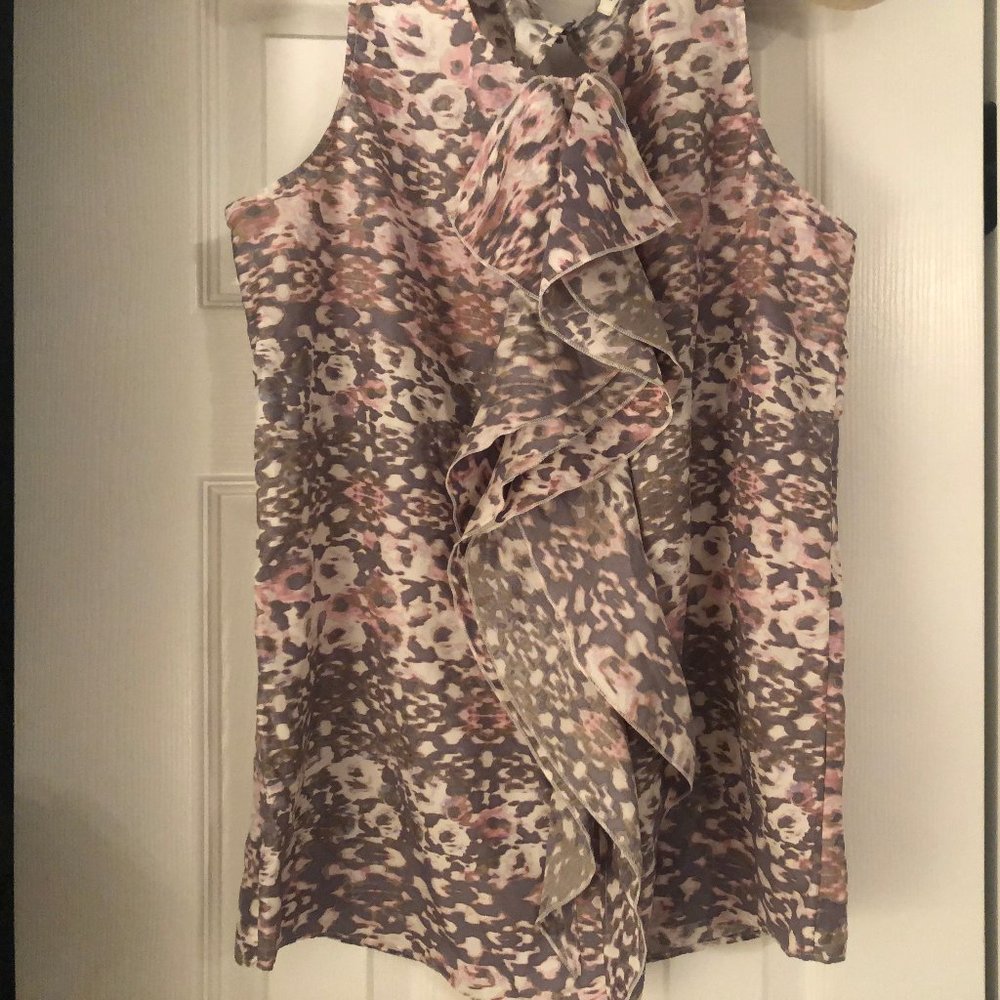 Banana Republic Sleeveless Ruffle Top.